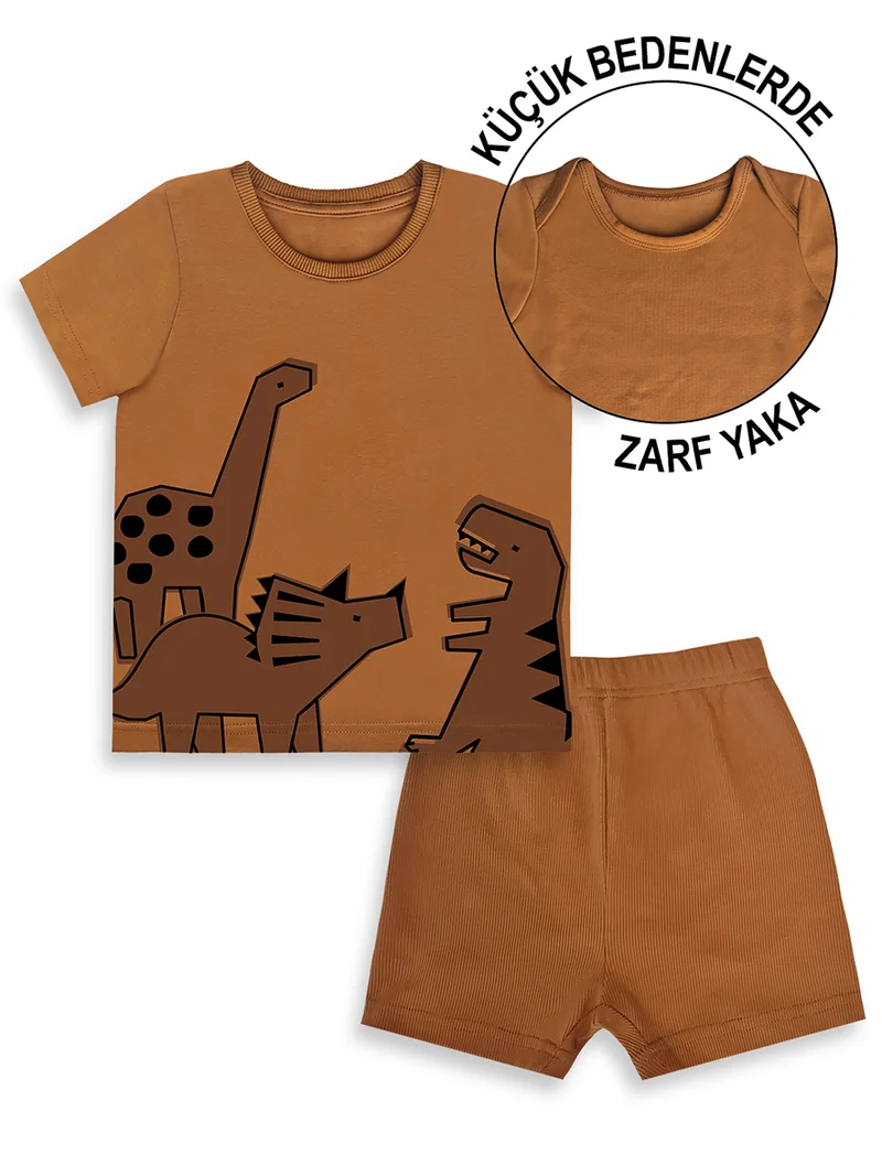 دينوكيدس طقم أطفال ولادي بني ديناصور